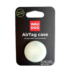 AirTag Holder GLOW silikone til Halsbånd 15-40 mm