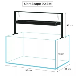 AquaEl Akvarie og Lampe Ultra Scape 90 Forest