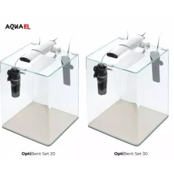 AquaEl Akvarie Opti Bent Hvid 20 Liter