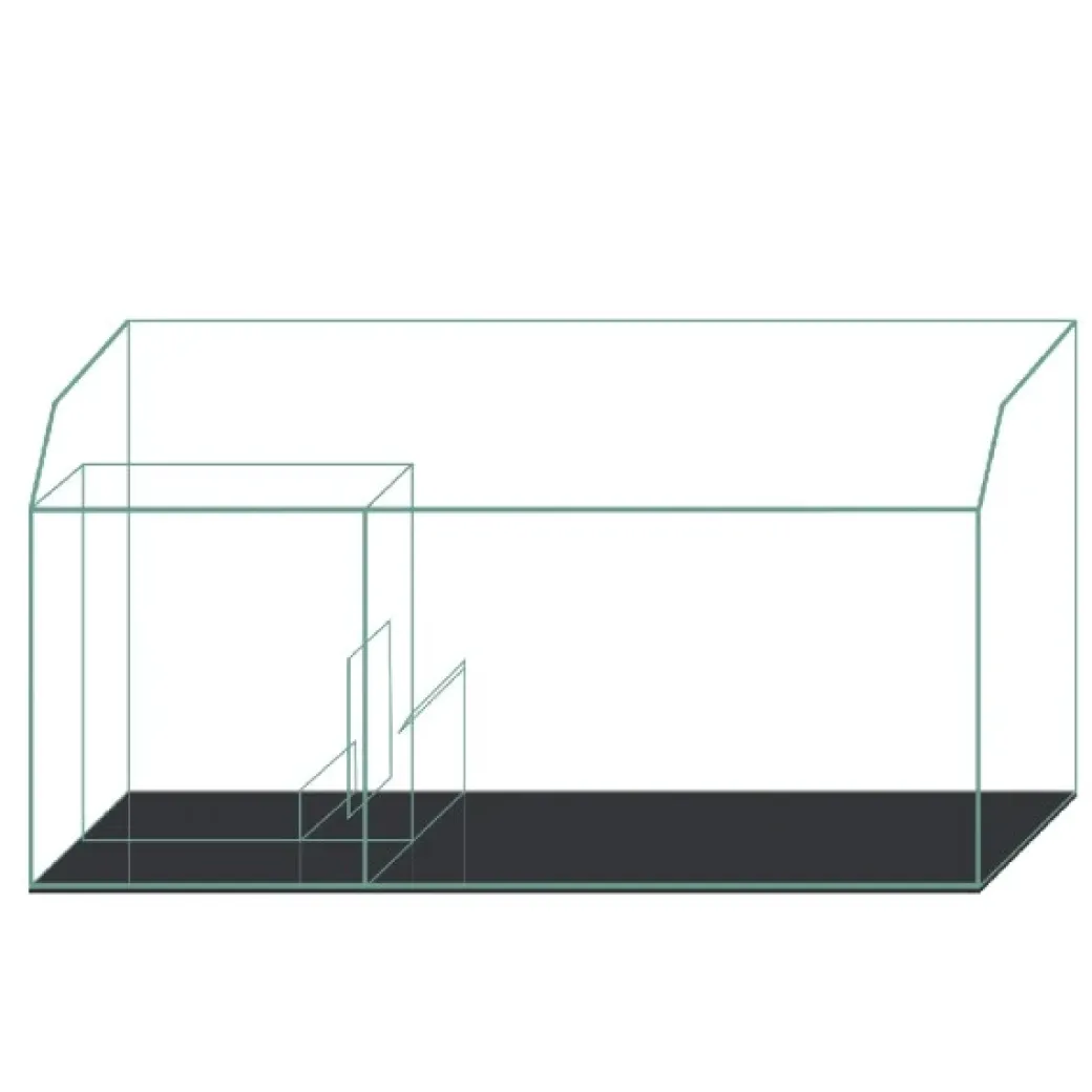 Blau Gran Cubic Super Reef 122 Black 366 liters Saltvandsakvarium