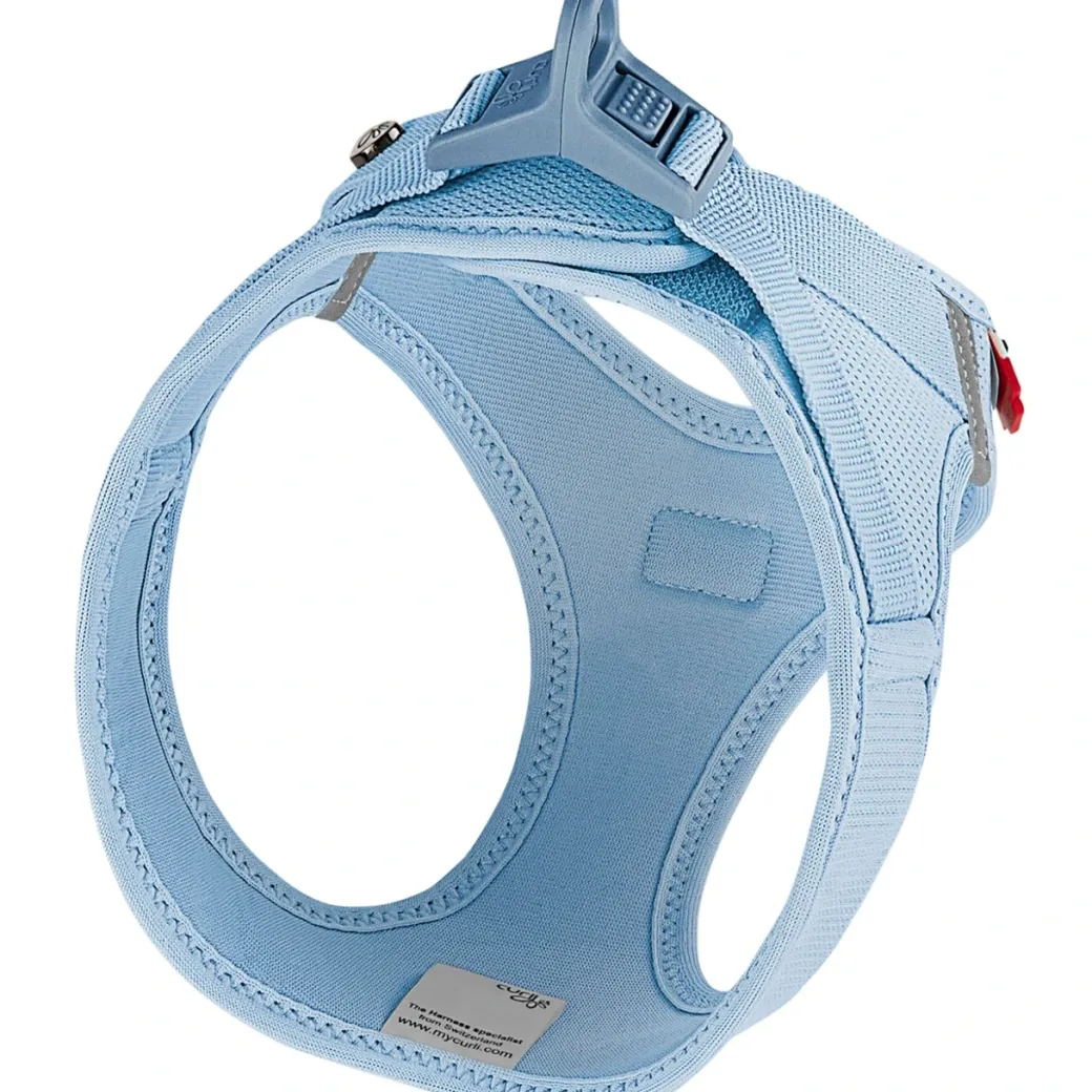 Curli Vest Hundesele Clasp Air Mesh XL Skyblue - let og sikker sele til store hunde