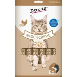 Dokas Kat Creamy Slikbar Kattesnack Kylling med Ost 90 Gram