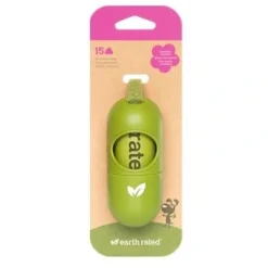 Earth Rated Øko hømhømposer 15 stk med lavendel og dispenser