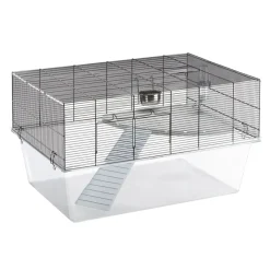 Ferplast Glassy 80 hamsterbur i sort