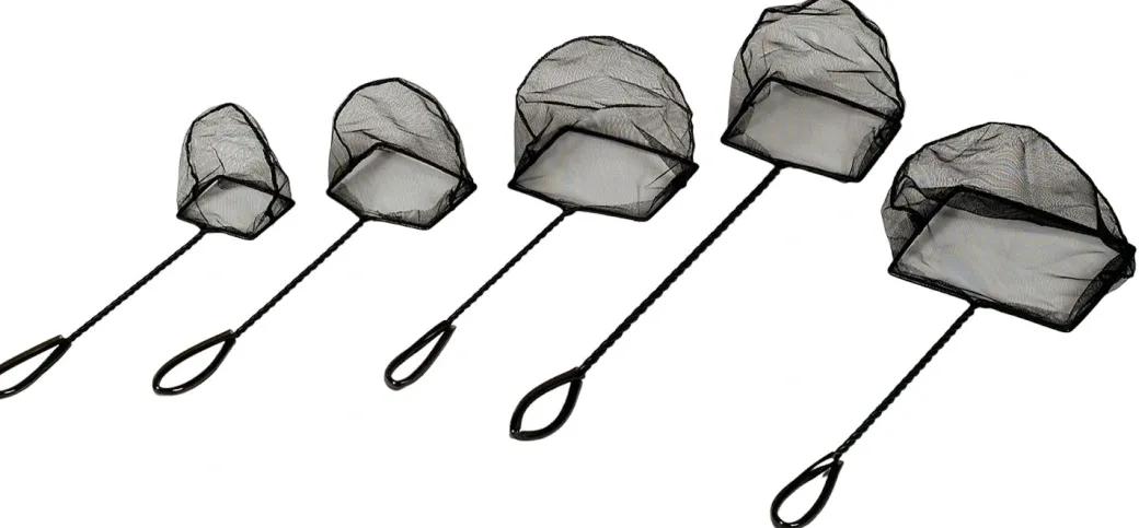Hagen Fiskenet grovmasket 20 cm Sort