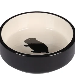 Hamsterskål Nala Sort-hvid Rund 8,5 cm