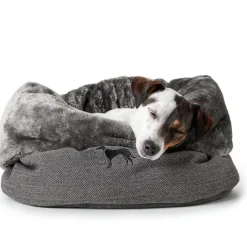 Hunde- og katteseng Livingston Ø 45 cm Grå