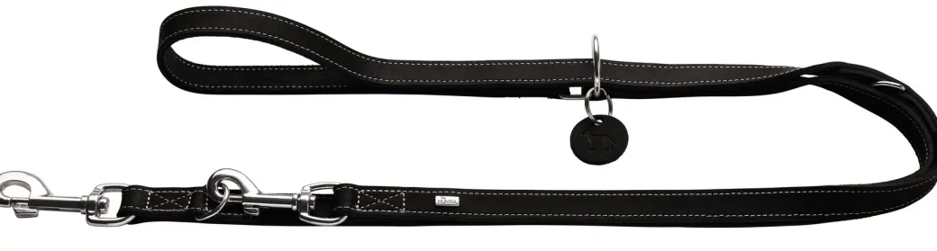 Hunter Aalborg læderline 13 mm Sort Førerline