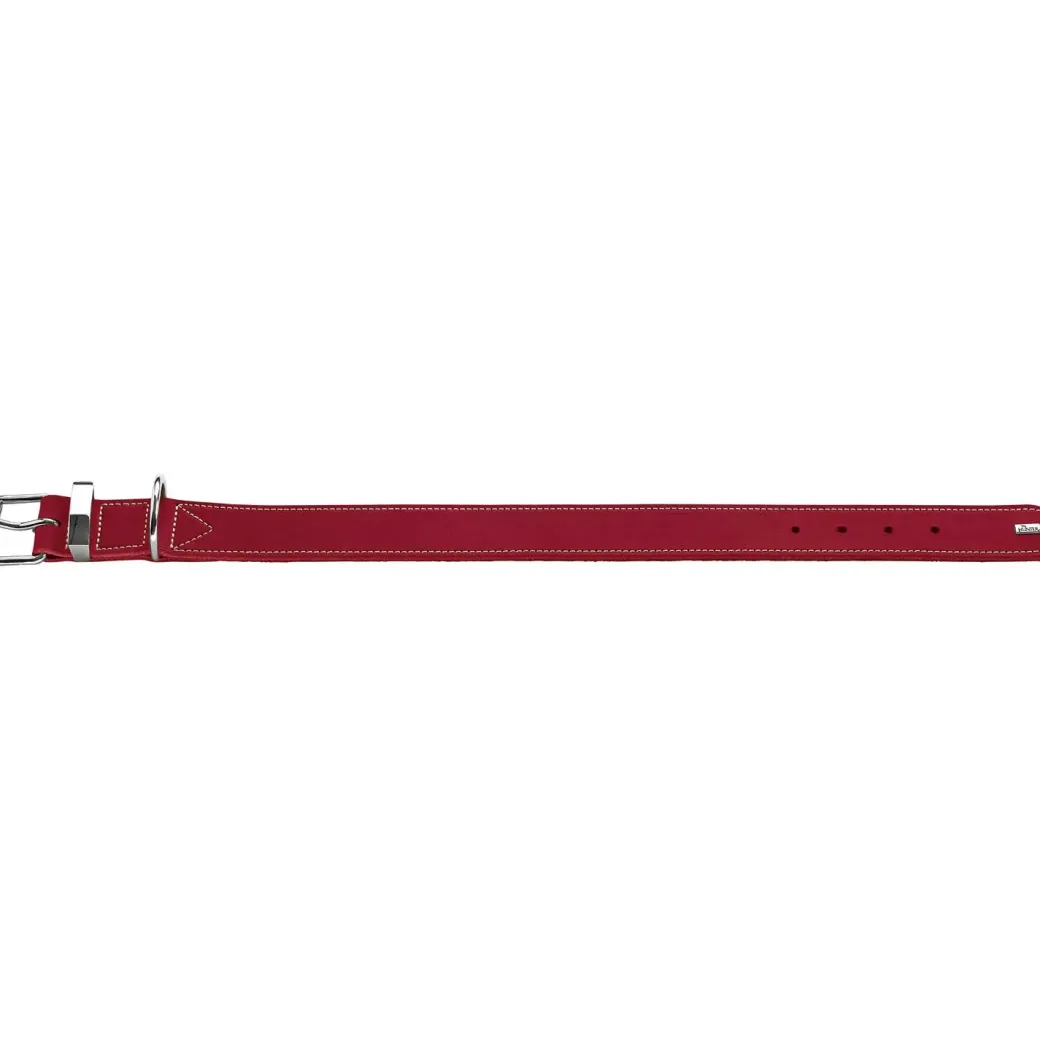 Hunter Aalborg Special Hundehalsbånd Rød 35 - 24-30 cm