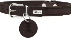 Hunter Aalborg Sport Mørkebrun 60 hundehalsbånd - 45-55 cm
