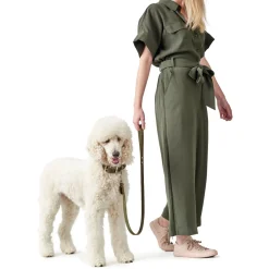 Hunter Aalborg Sport Oliven 47 hundehalsbånd - 37-43 cm