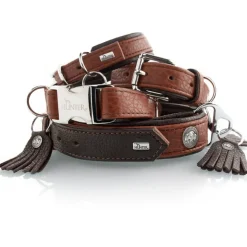 Hunter Cody 45 Cognac Mørkebrun hundehalsbånd - 33-39 cm