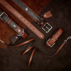 Hunter Cody 50 Mørkebrun Cognac hundehalsbånd - 37-43 cm