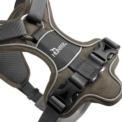 Hunter Divo hundesele L-XL brun/grå just mave 79-107 cm - Ekstra stabil støtte og komfort