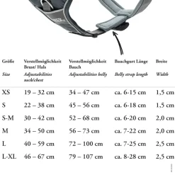 Hunter Divo hundesele M grå/grå just mave 56-73 cm - Stabil kontrol og komfort
