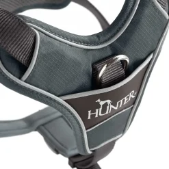 Hunter Divo hundesele M grå/grå just mave 56-73 cm - Stabil kontrol og komfort