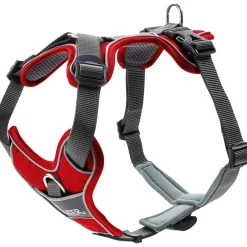 Hunter Divo hundesele S rød/grå just mave 45-56 cm - Smidig pasform og stabil kontrol