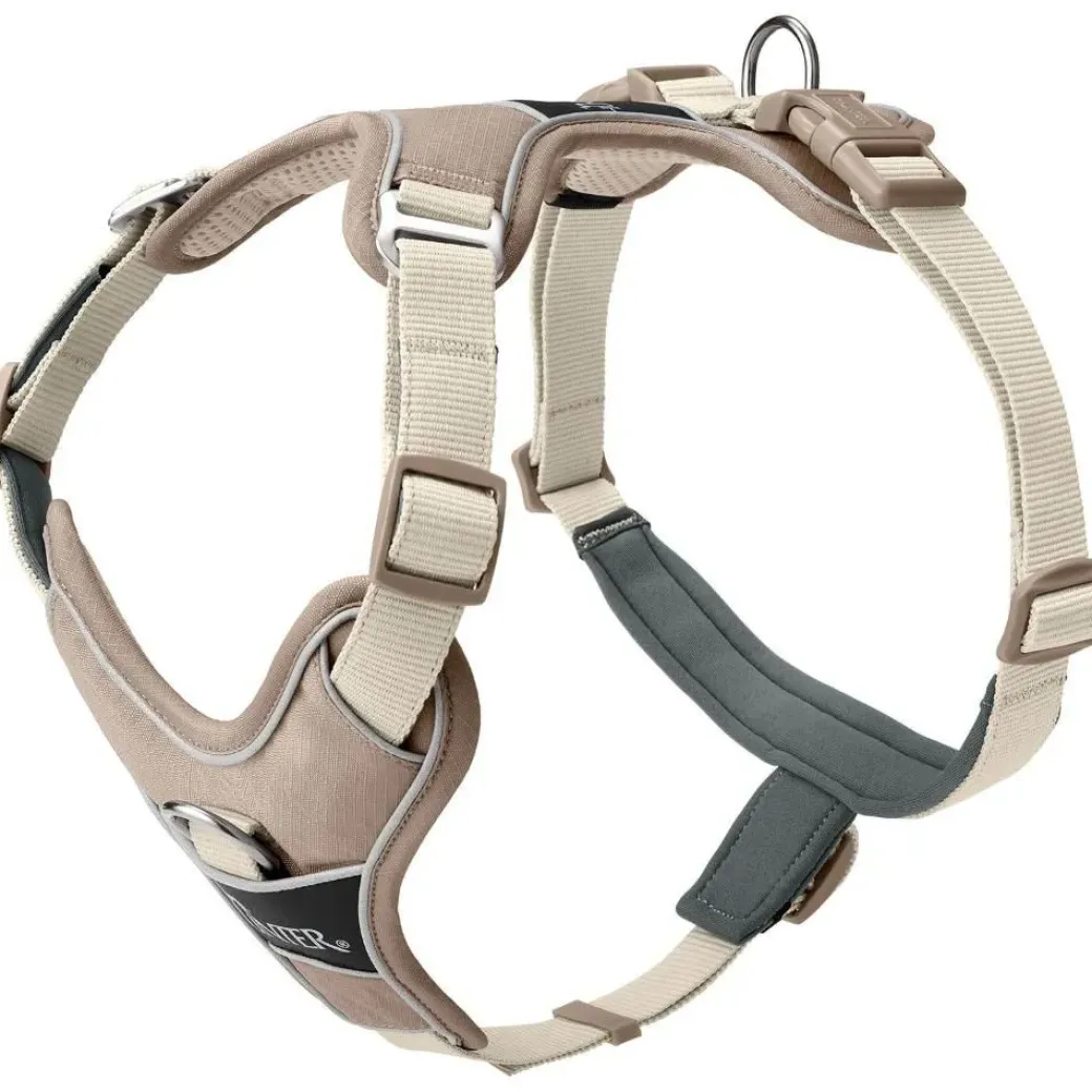 Hunter Divo Up hundesele XS beige just mave 34-47 cm - Nem påtagning og ergonomisk komfort