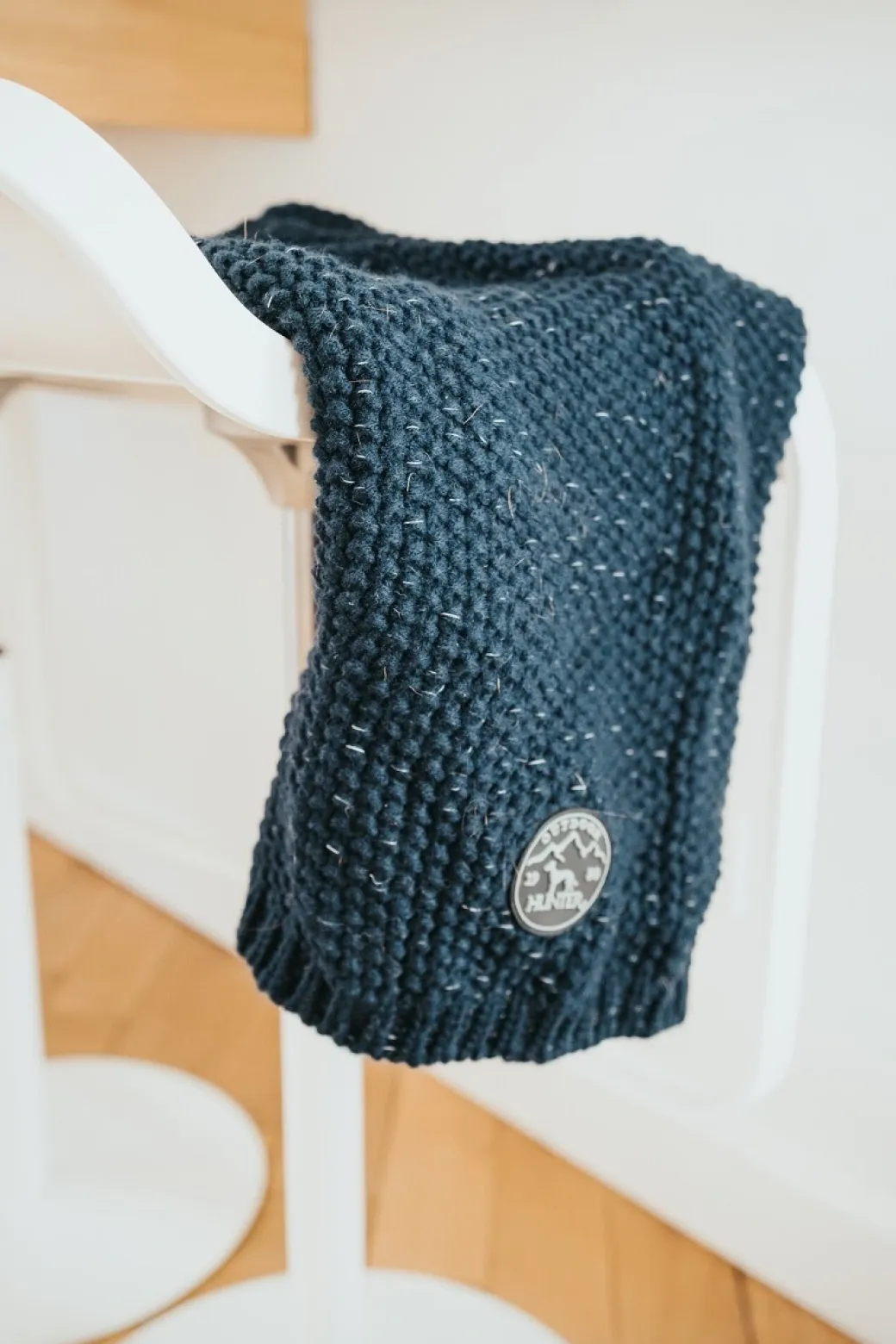 Hunter Finja pullover strik mørkeblå str. 45