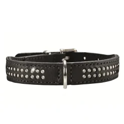 Hunter Halsbånd Diamond Petit 30 Sort - 23-27 cm