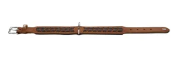 Hunter Halsbånd El Paso M-L 60 Cognac/Sort - 46-52 cm