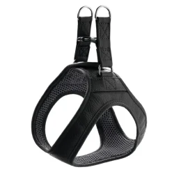 Hunter Hilo læder hundesele XS-S sort hals 37-40 cm - blød og let pasform