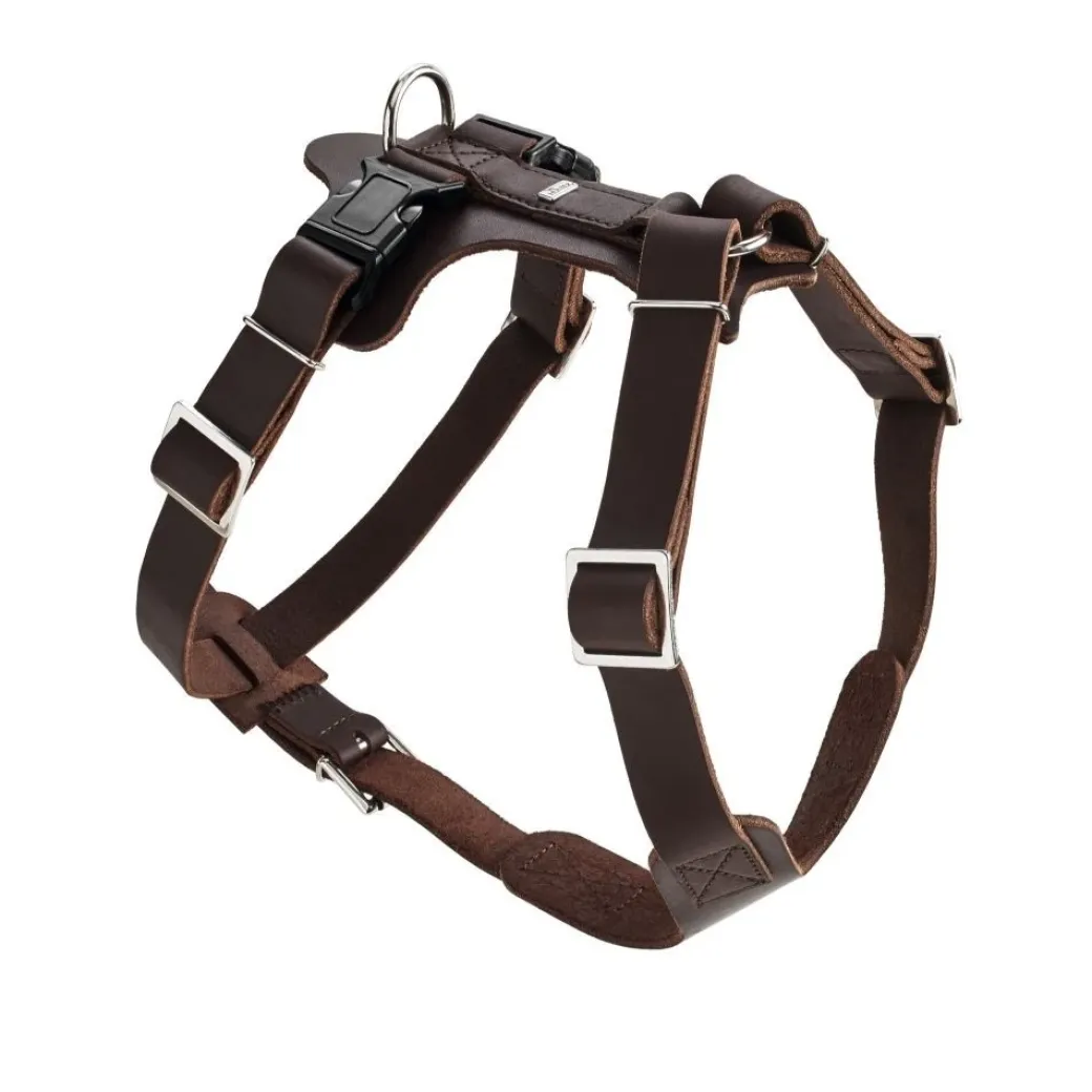 Hunter Hundesele Aalborg mørkebrun S-M/1 - Bryst/hals 44-56 cm