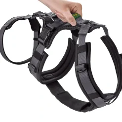 Hunter hundesele Safety Maldon Gråsort L længde 66-118 cm 2,5 cm - sikker stabilitet
