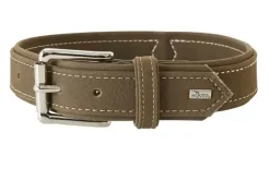 Hunter Hunting halsbånd str.35 Oliven - justerbart hundehalsbånd (24 - 30 cm., B 1,8 cm.)