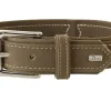 Hunter Hunting halsbånd str.40 Oliven - justerbart hundehalsbånd (29 - 35 cm., B 1,8 cm.)