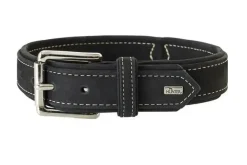Hunter Hunting halsbånd str.60 Sort - justerbart hundehalsbånd (46 - 52 cm., B 3,5 cm.)
