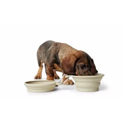 Hunter List silikone rejseskål 350/750 ml beige