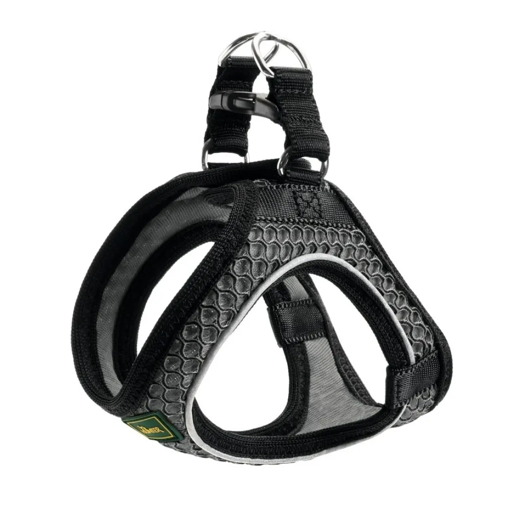 Hunter NY Hilo Comfort hundesele XS-S antracitgrå just mave 36-46 cm - Komfort og fleksibel pasform