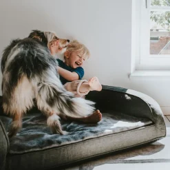 Hunter ortopædisk hundesofa Livingston Large 100 x 80 cm Antracit