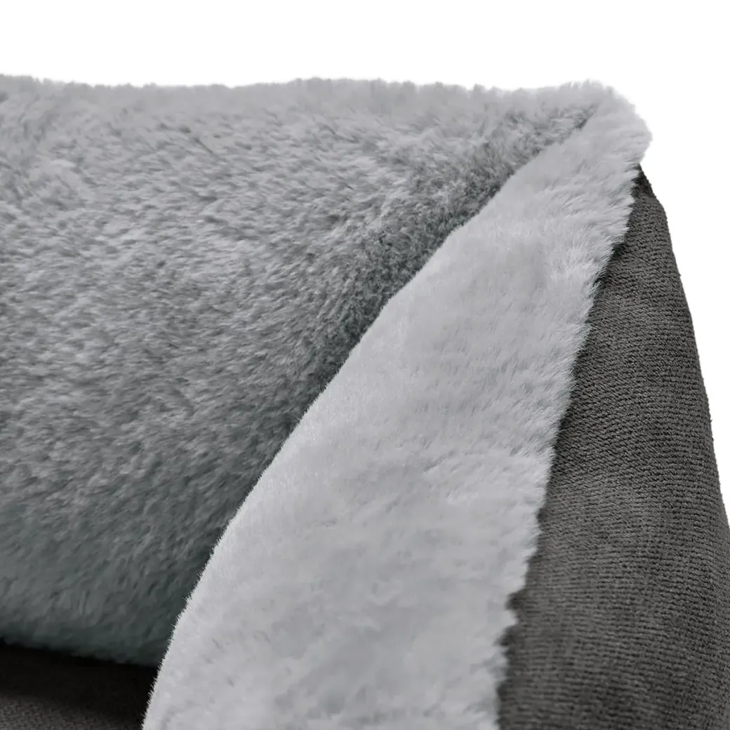 Hunter Ortopædisk Rockford hundeseng XLarge 120x90 cm Grå