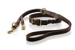 Hunter Sansibar Solid 55 Hundehalsbånd i læder - 43-49 cm