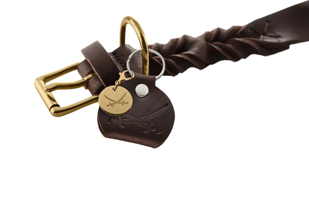 Hunter Sansibar Solid 65 Hundehalsbånd i læder - 52-59 cm