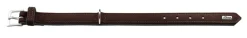 Hunter Softie hundehalsbånd brun 40 cm - 28-34 cm indstilling