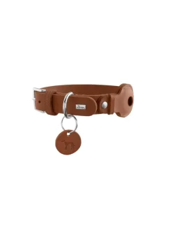 Hunter Viborg AirTag Halsbånd Cognac S-M 50 - Justerbar 37-43 cm
