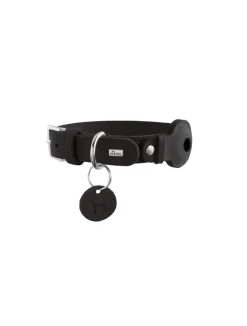 Hunter Viborg AirTag Halsbånd Sort S-M 50 - Justerbar 37-43 cm