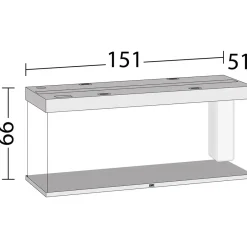 Juwel Akvarium Led Rio 450 Eg 151x51x66 cm 450 L