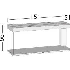 Juwel Akvarium Led Rio 450 Grå 151x51x66 cm 450 L