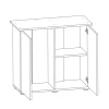 Juwel Akv. Bord/skab Sbx 125 Eg 81x36x73 cm Rio 125 Liter