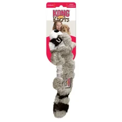 KONG Scrunch Knots Raccoon Grå S/M 23 cm - vaskebjørn med reb