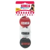 KONG Signature Sport Bolde M 3 stk 6 cm - slidstærke hundebolde