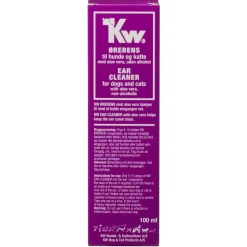 KW Ørerens til hunde og katte med Aloe Vera (klorhexadin) 100 ml