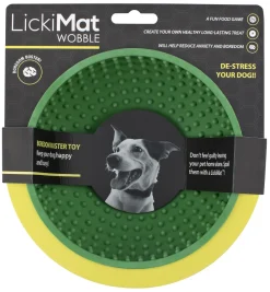 LickiMat Wobble Grøn Ø 18 x 8 cm - aktiveringsskål til hunde