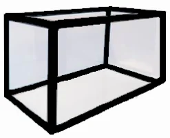MiniZoo Sort aluminiums akvarie 250 liter