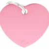 My Family Hundetegn Basic Hjerte pink stor