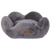 Nordic Paws Flora plys hundeseng Small 57 x 57 cm Grå